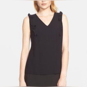Kate Spade v neck‎ ruffle blouse Size 6